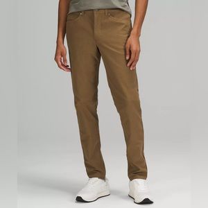 Lululemon ABC Pant Slim 34” inseam Heathered Brown